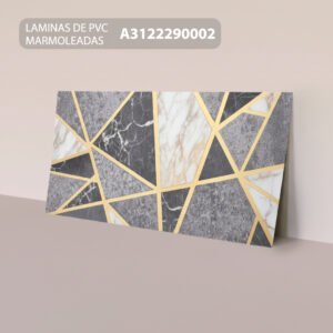 PVC- GRIS TRIANGULO DORADO